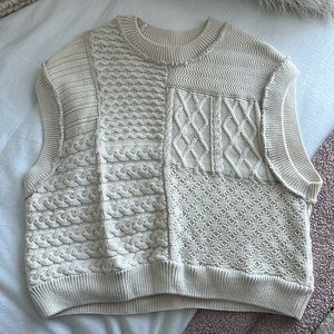 Free people patchwork sweater vest
